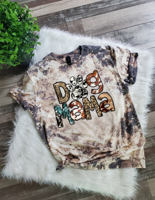 Western Dog Mama Bleached tee