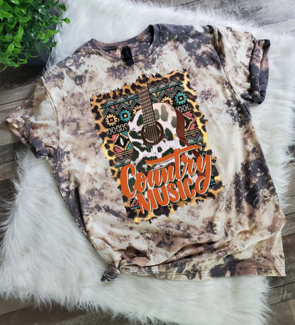 Country Music Bleached tee