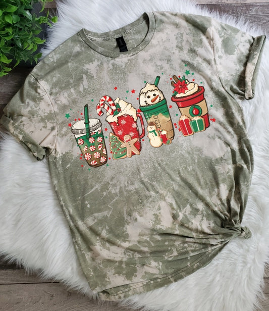 Christmas Bleached Tee