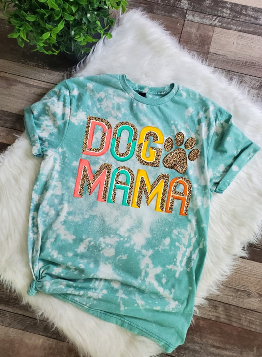 Dog Mama Bleached tee