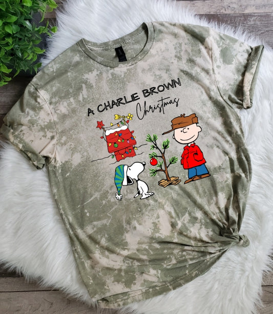 A Charlie Brown Christmas Bleached Tee