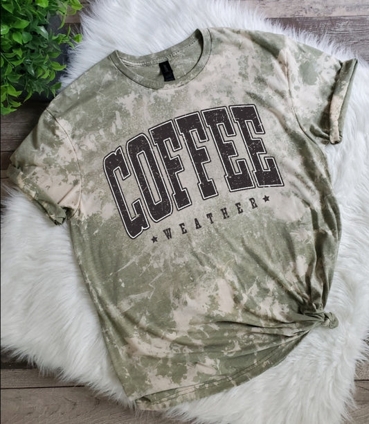 Coffee Weather Bleached tee