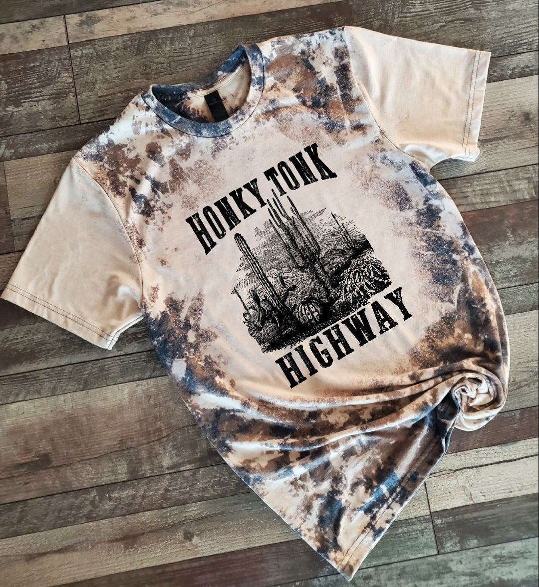 Honky Tonk Highway Bleached tee