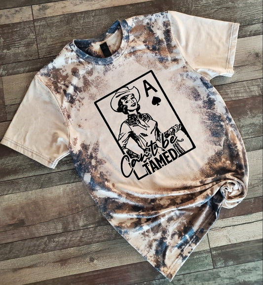 Can't Be Tamed Bleached tee