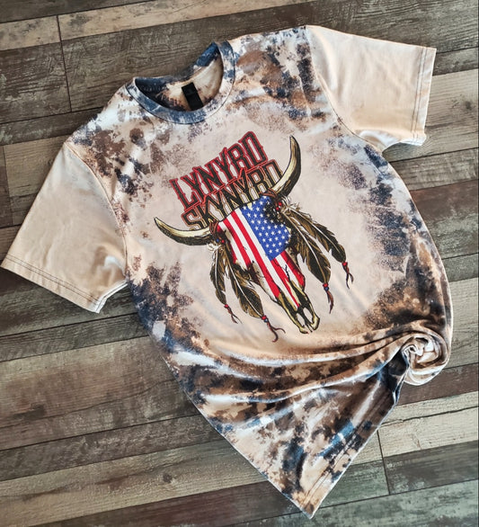 Lynard Skynyrd Cowhide Bleached tee