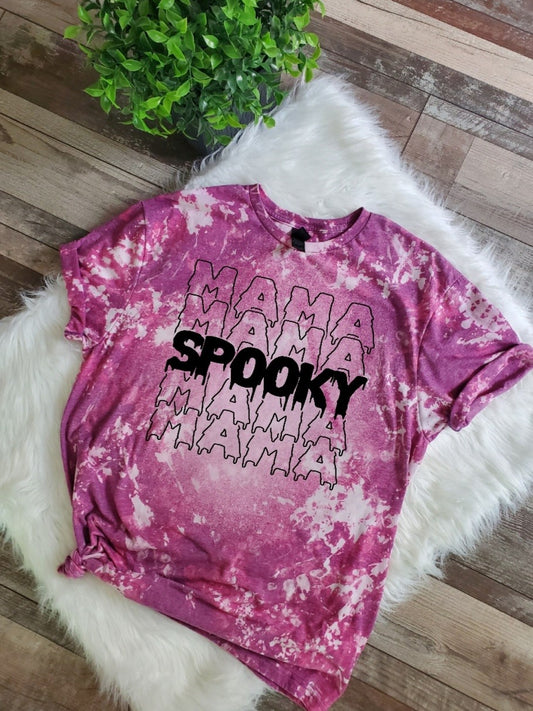 Spooky Mama Bleached Tee