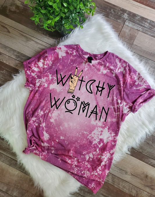 Witchy Woman Bleached Tee